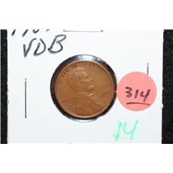 1909 VDB Wheat Back Penny