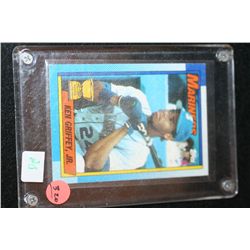 1990 Ken Griffey, Jr. Seattle Mariners Baseball Card In Display Case