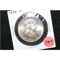 1948-D Ben Franklin Half Dollar