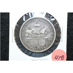 1893 US Columbian Commerative Half Dollar, Columbian Expo.