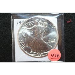 1990 Silver Eagle $1