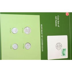 Republic of Azerbaijan; Coin Sets of All  Nations W/Stamp Dated 1993