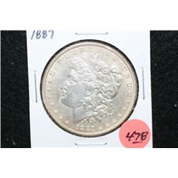 1887 Silver Morgan $1
