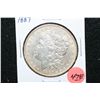 Image 1 : 1887 Silver Morgan $1