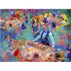 LeRoy Neiman Signed Art Print "High Stakes Blackjack"