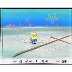 Original SpongeBob Animation Cel, Background Rope Jump