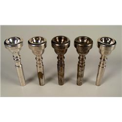 5 Trumpet Mouthpieces 1.5C, 7C, 5B Bach, Benge, Jupiter