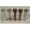 Image 1 : 5 Trumpet Mouthpieces 1.5C, 7C, 5B Bach, Benge, Jupiter