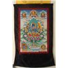 Image 1 : Buddhist & Hindu Silk Screen Scroll Tapestry w/Shiva
