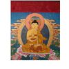 Image 2 : Buddhist & Hindu Silk Screen Scroll Tapestry w/Shiva