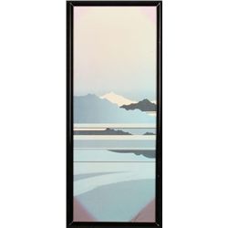 Japanese Art Print Mountain Landscape Framed