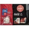 Image 2 : Coca Cola Lot- Backpack Coasters Pins Jacket Polar Bear