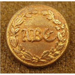 Albany Burgesses Corps ABC Civil War Military Button
