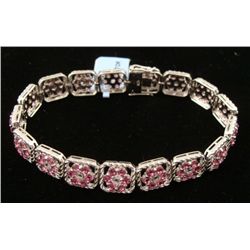 925 Silver 16.90g 2.41 Carat White Sapphire Braclet