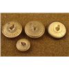Image 2 : 4 Iowa State Original Post Civil War Military Buttons