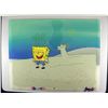 Image 1 : Orig SpongeBob Production Cel, 2 Layer Background Laugh
