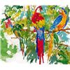 Image 1 : BIRDS OF PARADISE Macaw Signed Neiman Serigraph Art