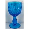 Image 2 : Fenton Glass 8 Colonial Blue Thumbprint Goblets Set