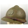 Image 1 : WWII French Adrian Helmet w/ Artillery Insignia