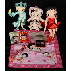 Three Betty Boop Dolls Statue of Liberty Red Dress Baby