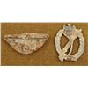 Image 2 : 2 Nazi Repro Badges Eagle and Swastika, Rifle