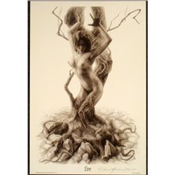 Patrick Meadows Signed Erotic Fantasy Art Print "Eve"