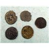 Image 2 : 5 Ancient Roman Coins Constans Constantius II Valens