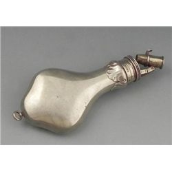Dixon & Sons Nickel Powder Flask 19th C