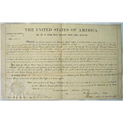 FY391 GENERAL LAND OFFICE GRANT WITH 2 ANDREW JOHNSON N