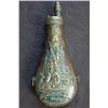 Image 1 : Powder Flask depicting Patritoic Military Scene