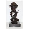 Image 1 : Stately Bronze Bust Sculpture Wyatt Earp