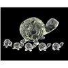 Handcrafted Glass Turtle Mom & Kids (DEC-380)