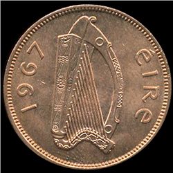 1967 Ireland 1/2p MS64+ (COI-10170)