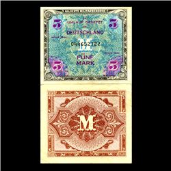 1944 Germany WW2 Allied 5 Mark Hi Grade (CUR-06640)