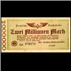 Image 1 : 1923 Germany Railroad 2,000,000 Mark Note Crisp Unc (CUR-06667)