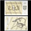 Image 1 : 1991 Lithuania 1 Talonas Note Crisp Unc (CUR-06501)