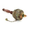 Image 1 : Tibet Bronze Prayer Wheel with Handle (ANT-2044)