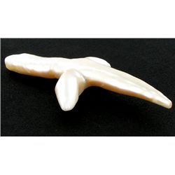 White Saltwater Pearl Cultured Cross Pendant (JEW-2576)