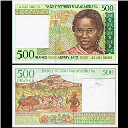 1994 Madagascar 500 Franc Note Crisp Unc (CUR-07097)