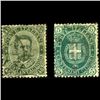 Image 1 : 1889 RARE Italy 5c/45c Stamp Pair (STM-1247)