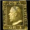 Image 1 : 1859 Sicily 1gr Stamp (STM-0894)