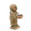 Image 3 : Hand Formed Sandstone Monk w/ Bowl  (CLB-166)