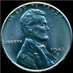 1943D Lincoln 1c MS67 Steel (COI-10420)