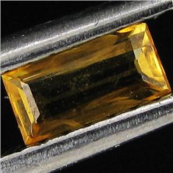 0.25ct Orange Yellow Songea Sapphire Baguette (GEM-29470D)