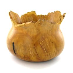 Afzelia Burl Handcarved Vase (DEC-537)