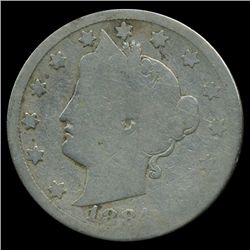 1884 Liberty 5c Circulated (COI-9702)