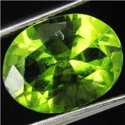 4.2ct Green Peridot  Oval (GEM-42865)
