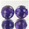 Image 1 : 13.25ct Faceted Uruguay Purple Amethyst Round Bead Parcel (GEM-48377)