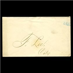 1840s Stampless Cover SCARCE (STM-2010)