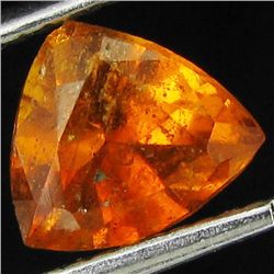 1.25ct Mandarin Orange Clinohumite Tajikistan  Trillion (GEM-43967)